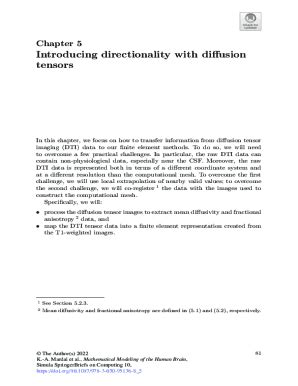 Fillable Online Diffusion Tensor Imaging And Its Application To