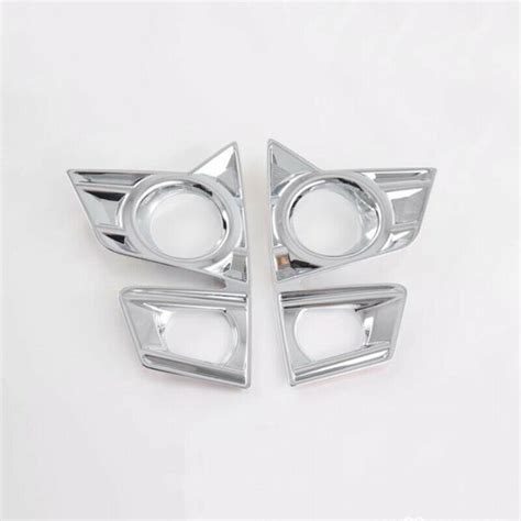 Pcs Chrome Car Front Fog Lamp Light Cover Trim For Isuzu D Max Dmax