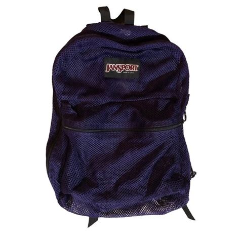 Jansport Accessories Jansport Mesh See Through Purple Backpack Book