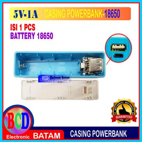 Jual Casing Modul Powerbank 1 Slot Baterai 18650 Plus Kit Power Bank 5v