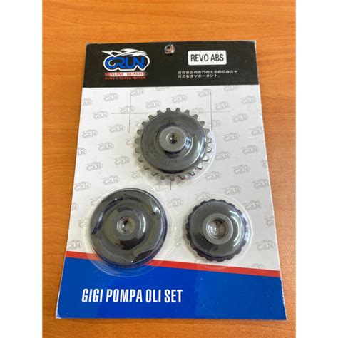 Jual CRUN Gigi Pompa Oli Set Revo Absolute Gear Gir Oli Pump Assy