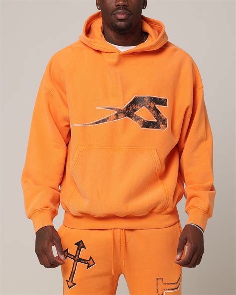 Saint Morta Ssix Vintage Hoodie Orange Culture Kings Us