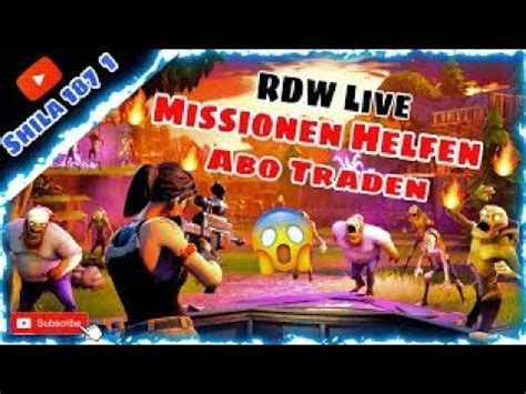 Fortnite Rdw Live Missionen Helfen Ssv Hilfe Waffen Schenken Inv Dupen