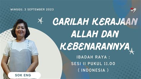 Ibadah Raya Abbalove Kbc Jamblang September Hakka Indonesia