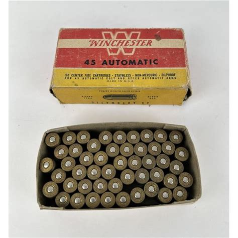 Colt 45 1911 Box Of 50 Cartridges