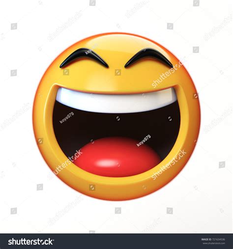 Lol Emoji Isolated On White Background Stock Illustration 721634536 ...