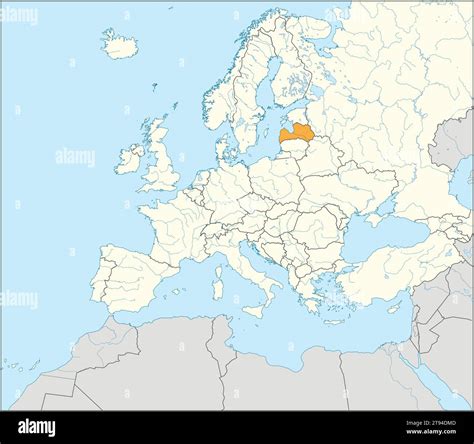 Esquema del mapa de letonia Imágenes vectoriales de stock Alamy