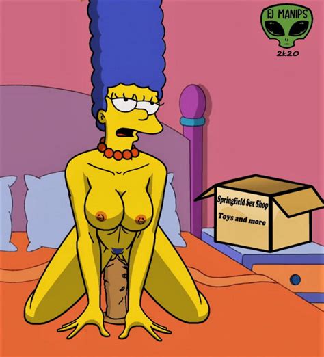 Marge Simpson Shaved Pussy Tits Sitting On Dildo Huge Dildo Nipples