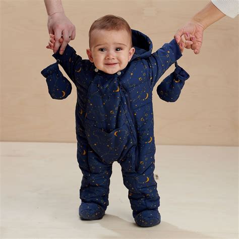 Navy baby snowsuit - 3-6m, The Bonnic Mob - Qookeee