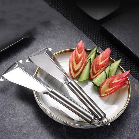 Cheap Stainless Steel Fruit Peeler Fruit Platter Anti Slip Carving