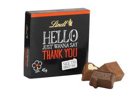 Lindt Hello Thank You Pralines Lindt Chocolate Pralines Lindt