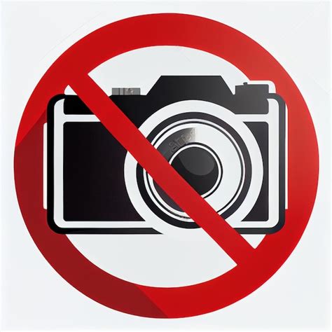 Premium AI Image | A sign that says no camera allowed on it