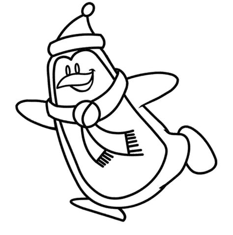 Kumpulan Sketsa Gambar Pinguin Sketsabaru