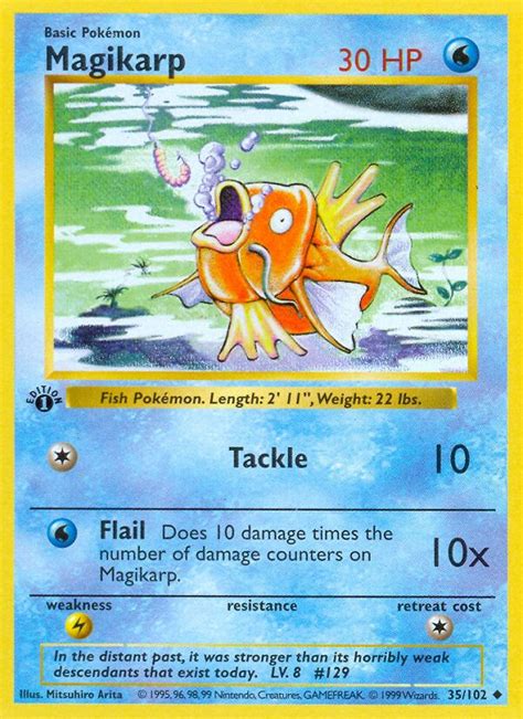 Magikarp 35/102 - Base Set - Base Set - Pokemon Trading Card Game ...