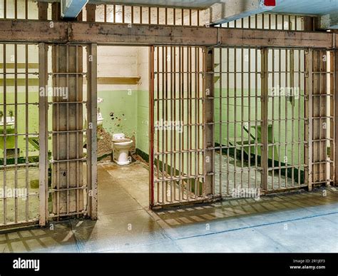 A View Inside One Of The Prison Cells At The Alcatraz Federal