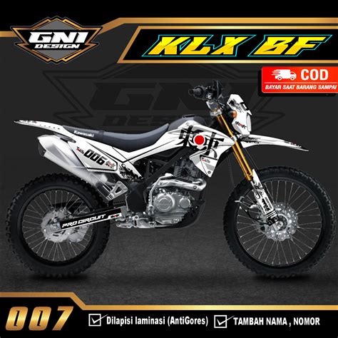 Bisa Cod Decal Sticker Motor Cross Klx Bf Fullbody Supermoto