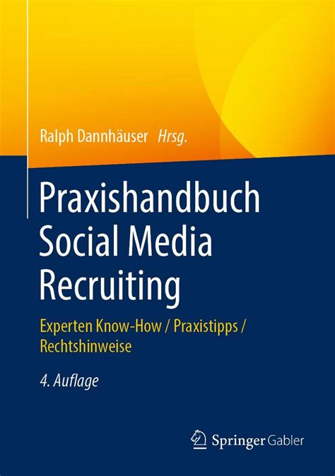 Praxishandbuch Social Media Recruiting Von Ebook