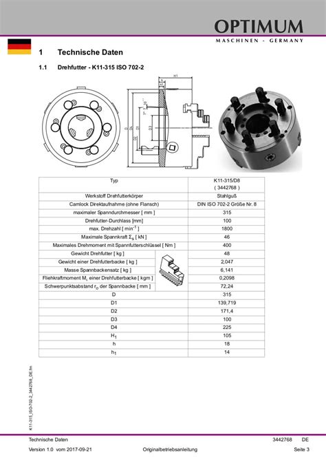 Optimum Uchwyt Tr Jszcz Kowy Camlock Samocentruj Cy Mm Camlock