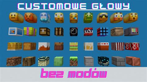 Jak Zdobyć Customowe Głowy w Minecraft 1 16 YouTube