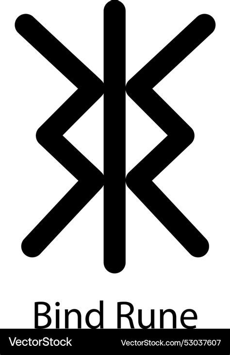 Bind Rune Royalty Free Vector Image Vectorstock