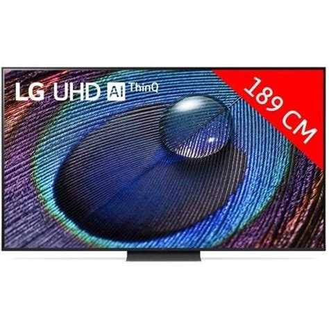 TV LED 4K 189 Cm Smart TV 4K LED LCD 75UR91 LG 75 Pouces Blanc