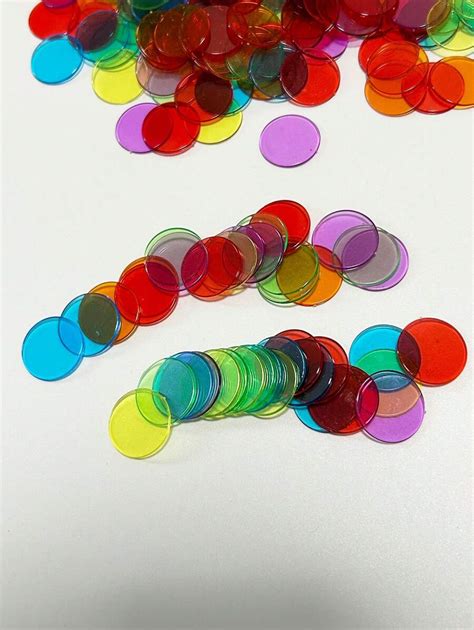 500pcs Mixed Color 19mm Bingo Chips Markers For Bingo Game Plastic Bingo Tokens | SHEIN USA