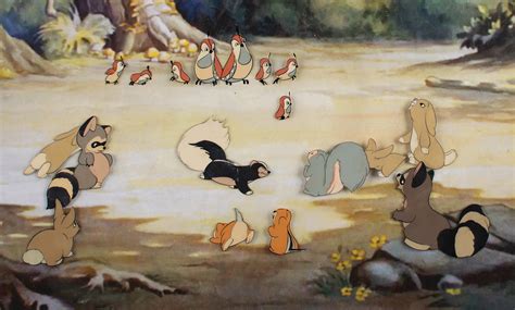 Forest Animals Production Cel From Snow White And The Seven Dwarfs