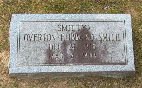 Overton Hubbard Smitty Smith Find A Grave Memorial