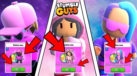 Tengo La Mayor Suerte En Esta Nueva Ruleta Rosa De Stumble Guys😱 Nueva Actualizacion 0451👀