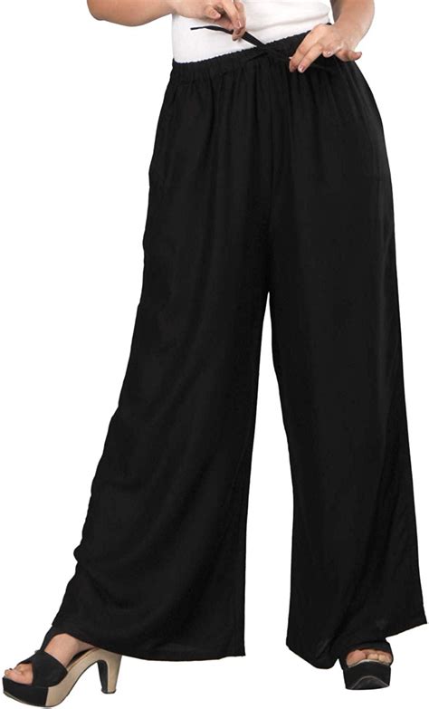 Rayon Black Palazzo Pant For Women G4girl A Brand Of G Creation For Online Re Sellers And