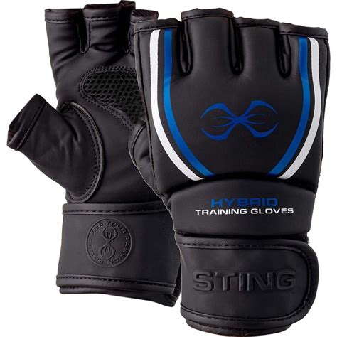 Sting Gel Hybrid Blackblue Mma Gloves At Fighthq