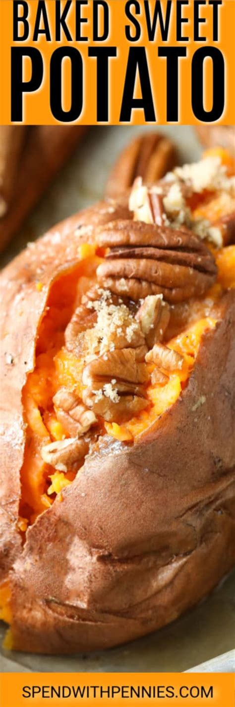 Baked Sweet Potato Sweet Or Savory Spend With Pennies