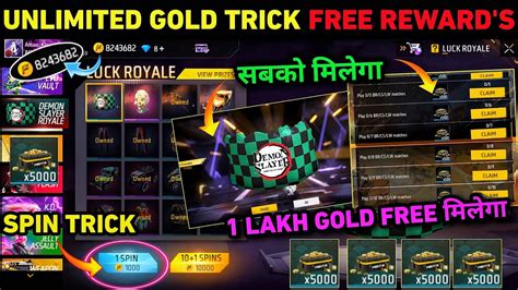 How To Get Unlimited Gold Coin Trick In Free Fire Ff