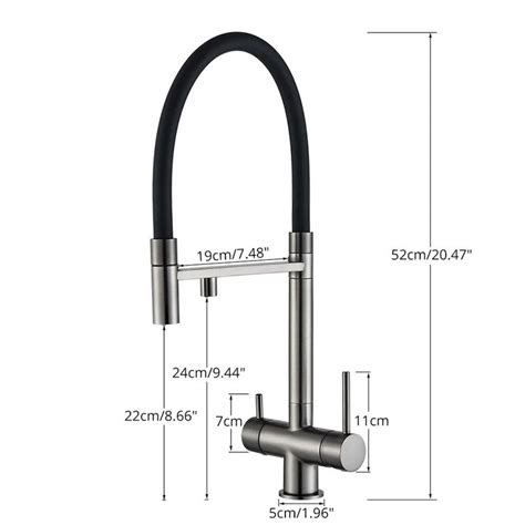 Afralia Dual Spout Water Filter Faucet For Pure Drinking Water With