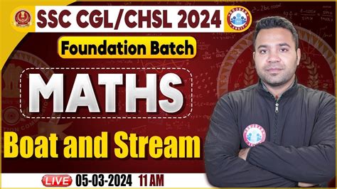 SSC CGL CHSL 2024 CHSL Maths Class Boat Stream Maths Questions