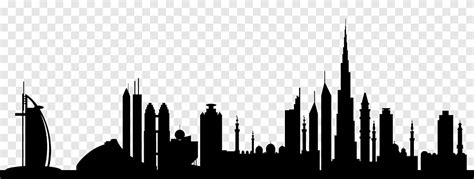 Dubai Skyline Burj Khalifa City White Silhouette Png Citypng Sexiz Pix