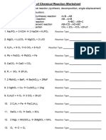 Six Types Of Reaction Practice Sheet PDF Worksheets Library