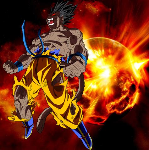 Goku Oozaru Explosion By Elitesaiyanwarrior On Deviantart