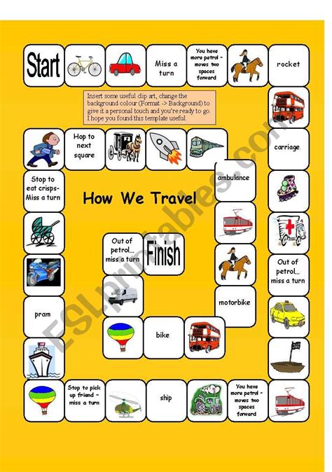 Transport ESL Worksheet By Jackie1952