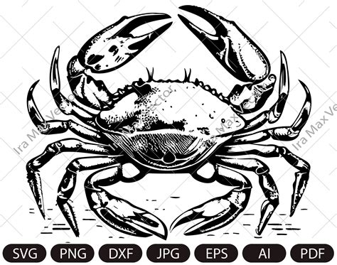 Crab Svg King Crab Svg Sea Animal Svg Crab Silhouette Cr Inspire