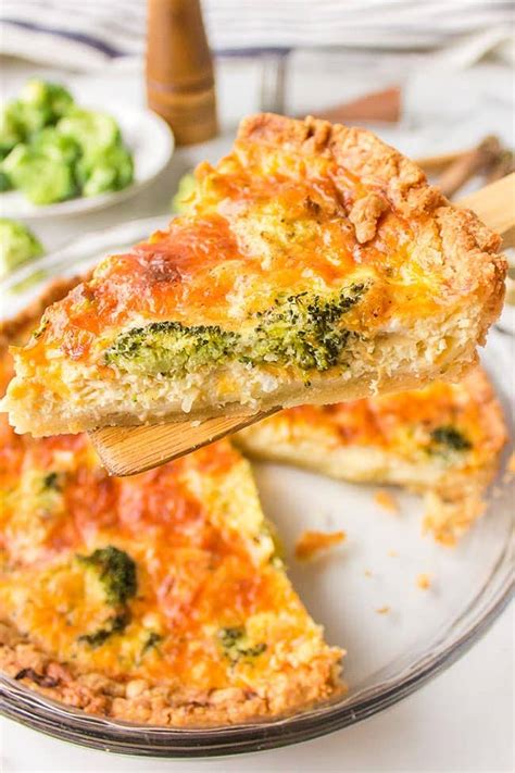 Easy Broccoli Cheddar Quiche Frozen Pie Crust Tidymom