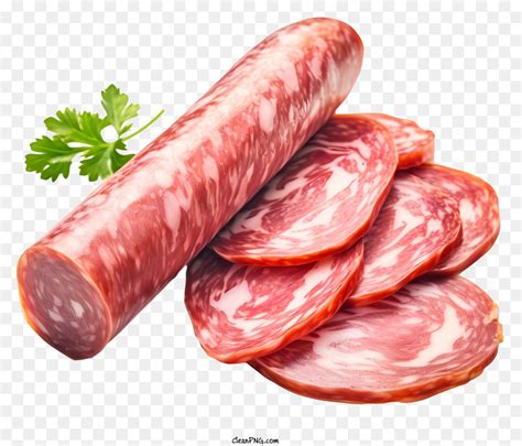 Salami Salami En Rodajas Tabla De Cortar Imagen Png Imagen