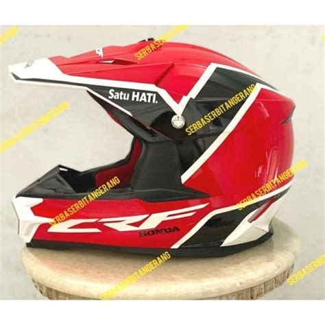 Jual Helm Honda Crf Ori L Full Face Hanya Ukuran L Shopee Indonesia