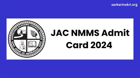 Jac Nmms Jharkhand Admit Card 2024 Hall Ticket [download Now] Sarkari