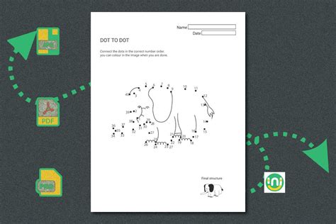 Baby Elephant Dot To Dot Worksheetvol2 Graphic By Illustration New