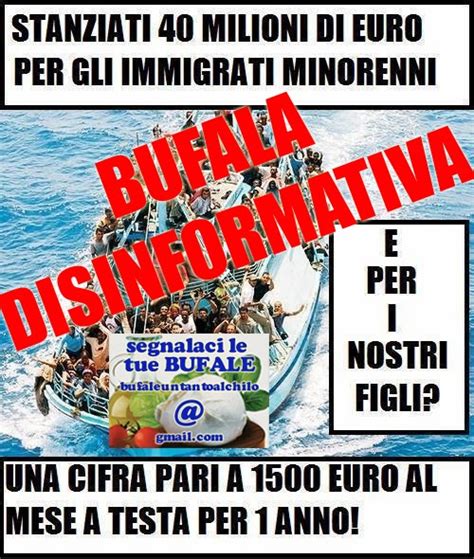 40 Milioni Per Gli Immigrati Minorenni Butac Bufale Un Tanto Al Chilo