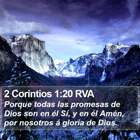 Corintios Rva Porque Todas Las Promesas De Dios Son En L S