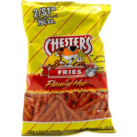 Chesters Fries Flamin Hot Flavored 1375 Oz Snacks Chips And Dips Carlie Cs