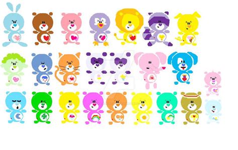 Stylised Care Bears + Cousins by kaoshoneybun on DeviantArt