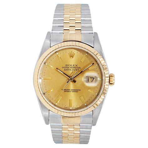 Rolex Datejust Two Tone Mm Estate Watch For Sale At Stdibs